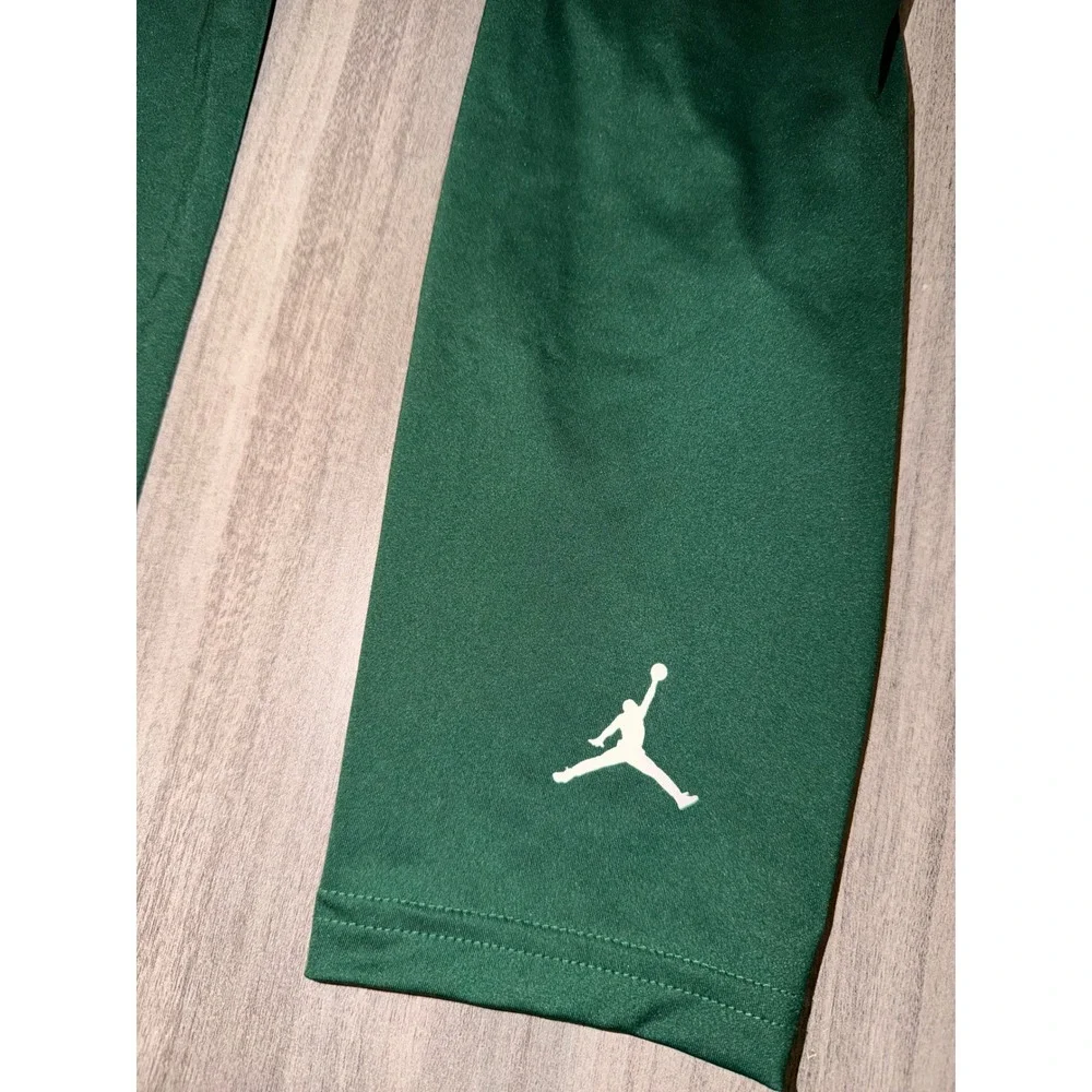 Jordan Training Dri-FIT Compression Tights Mens Medium Green Leggings 885868  N2